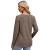 imageXIEERDUO Long Sleeve Shirts for Women Tunic Tops Casual Fall Tops Lightweight Sweaters 2024Coffee