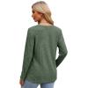 imageXIEERDUO Long Sleeve Shirts for Women Tunic Tops Casual Fall Tops Lightweight Sweaters 2024Green