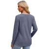 imageXIEERDUO Long Sleeve Shirts for Women Tunic Tops Casual Fall Tops Lightweight Sweaters 2024Navy