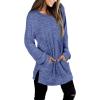 imageXIEERDUO Womens Casual Sweatshirts Long Sleeve Shirts Oversized With Pocket Tunic Tops S3XL100blue