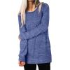 imageXIEERDUO Womens Casual Sweatshirts Long Sleeve Shirts Oversized With Pocket Tunic Tops S3XL100blue