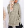 imageXIEERDUO Womens Casual Sweatshirts Long Sleeve Shirts Oversized With Pocket Tunic Tops S3XL101khaki