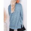 imageXIEERDUO Womens Casual Sweatshirts Long Sleeve Shirts Oversized With Pocket Tunic Tops S3XL104lakeblue