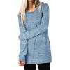 imageXIEERDUO Womens Casual Sweatshirts Long Sleeve Shirts Oversized With Pocket Tunic Tops S3XL104lakeblue