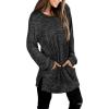imageXIEERDUO Womens Casual Sweatshirts Long Sleeve Shirts Oversized With Pocket Tunic Tops S3XL106grey