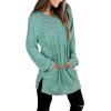 imageXIEERDUO Womens Casual Sweatshirts Long Sleeve Shirts Oversized With Pocket Tunic Tops S3XL107lakegreen