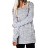 imageXIEERDUO Womens Casual Sweatshirts Long Sleeve Shirts Oversized With Pocket Tunic Tops S3XL109greywhite