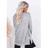 imageXIEERDUO Womens Casual Sweatshirts Long Sleeve Shirts Oversized With Pocket Tunic Tops S3XL109greywhite