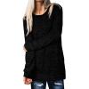 imageXIEERDUO Womens Casual Sweatshirts Long Sleeve Shirts Oversized With Pocket Tunic Tops S3XL113black