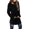 imageXIEERDUO Womens Casual Sweatshirts Long Sleeve Shirts Oversized With Pocket Tunic Tops S3XL113black
