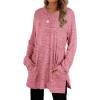 imageXIEERDUO Womens Casual Sweatshirts Long Sleeve Shirts Oversized With Pocket Tunic Tops S3XL115brickred