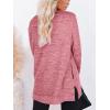 imageXIEERDUO Womens Casual Sweatshirts Long Sleeve Shirts Oversized With Pocket Tunic Tops S3XL115brickred