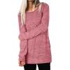imageXIEERDUO Womens Casual Sweatshirts Long Sleeve Shirts Oversized With Pocket Tunic Tops S3XL115brickred
