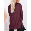 imageXIEERDUO Womens Casual Sweatshirts Long Sleeve Shirts Oversized With Pocket Tunic Tops S3XL116purplered