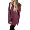 imageXIEERDUO Womens Casual Sweatshirts Long Sleeve Shirts Oversized With Pocket Tunic Tops S3XL116purplered