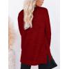 imageXIEERDUO Womens Casual Sweatshirts Long Sleeve Shirts Oversized With Pocket Tunic Tops S3XL118red