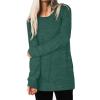 imageXIEERDUO Womens Casual Sweatshirts Long Sleeve Shirts Oversized With Pocket Tunic Tops S3XL119xmas Green