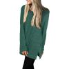 imageXIEERDUO Womens Casual Sweatshirts Long Sleeve Shirts Oversized With Pocket Tunic Tops S3XL119xmas Green