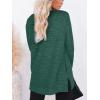 imageXIEERDUO Womens Casual Sweatshirts Long Sleeve Shirts Oversized With Pocket Tunic Tops S3XL119xmas Green