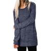 imageXIEERDUO Womens Casual Sweatshirts Long Sleeve Shirts Oversized With Pocket Tunic Tops S3XL121navyblue
