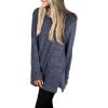 imageXIEERDUO Womens Casual Sweatshirts Long Sleeve Shirts Oversized With Pocket Tunic Tops S3XL121navyblue