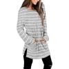 imageXIEERDUO Womens Casual Sweatshirts Long Sleeve Shirts Oversized With Pocket Tunic Tops S3XL130stripes