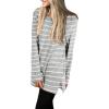 imageXIEERDUO Womens Casual Sweatshirts Long Sleeve Shirts Oversized With Pocket Tunic Tops S3XL130stripes