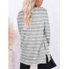 imageXIEERDUO Womens Casual Sweatshirts Long Sleeve Shirts Oversized With Pocket Tunic Tops S3XL130stripes