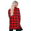 imageXIEERDUO Womens Casual Sweatshirts Long Sleeve Shirts Oversized With Pocket Tunic Tops S3XL141plaid