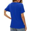imageXIEERDUO Womens T Shirts V Neck Summer Tops Basic Short Sleeve Shirts 2 Pack3 Pack2 Pack BlackNavy
