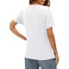 imageXIEERDUO Womens T Shirts V Neck Summer Tops Basic Short Sleeve Shirts 2 Pack3 Pack2 Pack BlackWhite