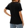 imageXIEERDUO Womens T Shirts V Neck Summer Tops Basic Short Sleeve Shirts 2 Pack3 Pack2 Pack GreyBlack
