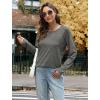 imageXIEERDUO Womens Long Sleeve Shirts Casual Fall Fashion Crewneck Tops Loose Fit LightweightGray
