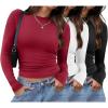 Long Sleeve 3 Pack Black White Red