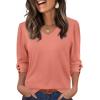 imageXIEERDUO Womens 34 Sleeve Tops with Buttons VNeck Summer Outfits Casual Blouses Shirts Beach Vacation Fall Clothes 2025Acoral