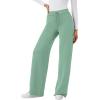 imageXIEERDUO Lounge Sets For Women 2024 Half Zip Sweatshirt And Wide Leg Sweatpant 2 Piece Outfits Sweatsuit Tracksuit23light Green