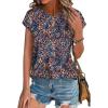 X-blue Orange Floral