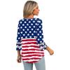 imageXIEERDUO 34 Length Sleeve Womens Tops Dressy Casual Blouses for Women 2025 Trendy V Neck T Shirts Summer ClothesFlag a