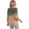 imageXIEERDUO 34 Length Sleeve Womens Tops Dressy Casual Blouses for Women 2025 Trendy V Neck T Shirts Summer ClothesZ Grey Coral
