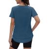 imageWomens Workout Tops Short Sleeve Shirts with Sun Protection Trendy Spring Summer Outfits S3XL09 Dark Blue