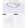 imageXIEERDUO 34 Length Sleeve Womens Tops and Blouses Dressy Casual Crewneck T Shirts Fashion Clothes Loose Fit TrendyAll White