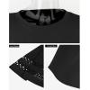 imageXIEERDUO 34 Length Sleeve Womens Tops and Blouses Dressy Casual Crewneck T Shirts Fashion Clothes Loose Fit TrendyBlack
