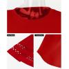 imageXIEERDUO 34 Length Sleeve Womens Tops and Blouses Dressy Casual Crewneck T Shirts Fashion Clothes Loose Fit TrendyRed