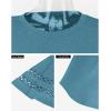 imageXIEERDUO 34 Length Sleeve Womens Tops and Blouses Dressy Casual Crewneck T Shirts Fashion Clothes Loose Fit TrendyTurquoise