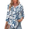 F-white Tribal Blue Floral
