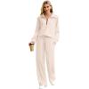 imageXIEERDUO Lounge Sets For Women 2025 Half Zip Sweatshirt And Wide Leg Sweatpant 2 Piece Outfits Sweatsuit Tracksuit06apricot