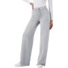 imageXIEERDUO Lounge Sets For Women 2025 Half Zip Sweatshirt And Wide Leg Sweatpant 2 Piece Outfits Sweatsuit Tracksuit11grey