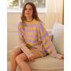 imageXIEERDUO Womens Sweater Sets 2 Piece Outfits Shorts Athleisure Lounge Wear Fall Fashion 2024Apurpleyellow