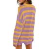 imageXIEERDUO Womens Sweater Sets 2 Piece Outfits Shorts Athleisure Lounge Wear Fall Fashion 2024Apurpleyellow