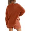 imageXIEERDUO Womens Sweater Sets 2 Piece Outfits Shorts Athleisure Lounge Wear Fall Fashion 2024Zrust